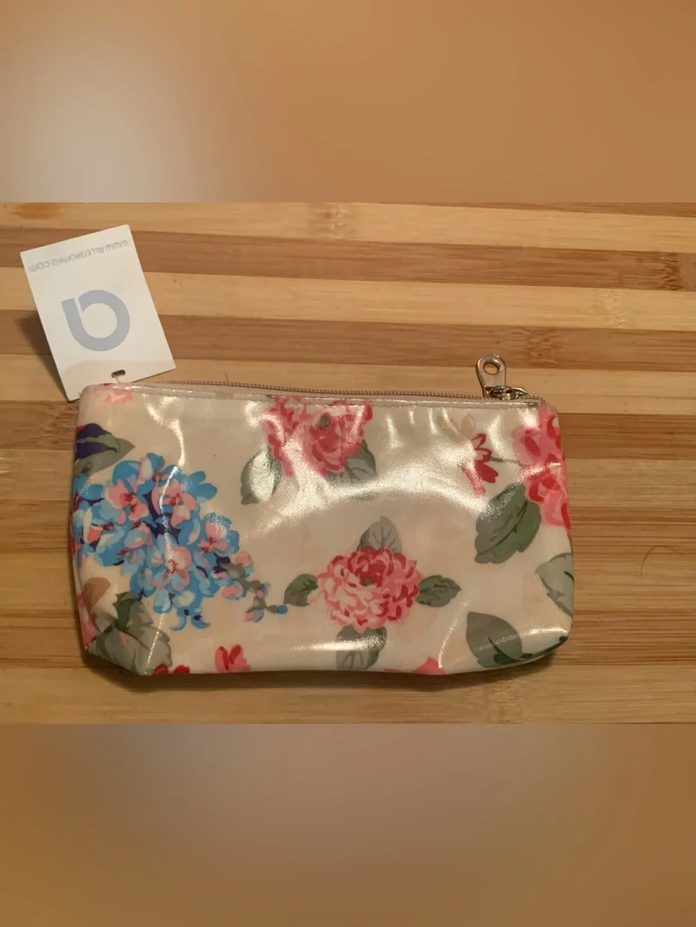 Set of 2 Modella Cosmetic Pouches by Allegro Cosmetics in Cream and Floral Print
